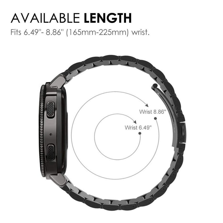 Miimall Metal Strap Samsung Galaxy Watch 5/5 Pro/Watch 4/Watch 4 Classic  40mm 42mm 44mm 46mm, Bling Rhinestone Stainless Steel Band Women Adjustable