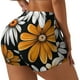 thumbnail image 1 of Fotbe Yellow White Daisy Pattern Shorts Sin Costuras – Shorts Deportivos de Cintura Alta para Mujer, Elásticos para Gimnasio, Yoga, Running o Ciclismo-X-Large, 1 of 8