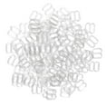 thumbnail image 1 of 100 Pieces Bra Strap Adjustment Adjuster Slider Buckle Hooks Bikini Fastener - Clear, 8mm, 1 of 8