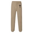 thumbnail image 5 of Awwp Mens Sweatpants, Thermal High Waisted Sweatpants Pattern Printed Gym Joggers Pants for Men Khaki XXL, 5 of 5