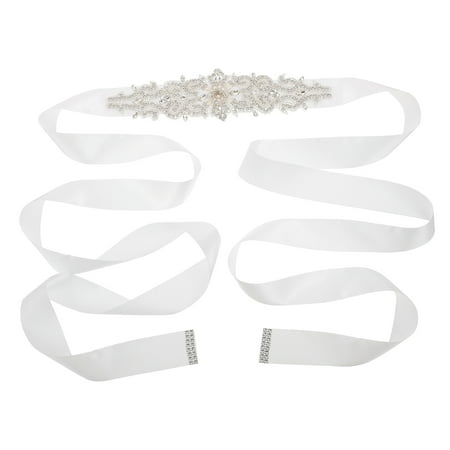

Etereauty Stylish Bride Belt Fashion Wedding Dress Accessory Elegant Dress Waistband Party Costume Accessories for Women Ladies (Ivory)