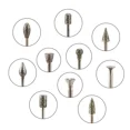thumbnail image 5 of FABLE- 20Pcs 3Mm Rougher Surface Rotary Diamond Burr Drill Bits Grinding Carving Tool, 5 of 5