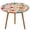 style-2, variant on Floral Colorful Flower Round Fitted Tablecloth with Flannel Backing Elastic Table Cloth Waterproof Oil-Proof Plastic Table Cover Table Up 40"-54" Diameter)