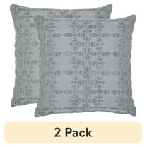 (2 pack) Better Homes & Gardens 20" x 20" Acros Geo Grey Cotton Polyester Decorative Pillow
