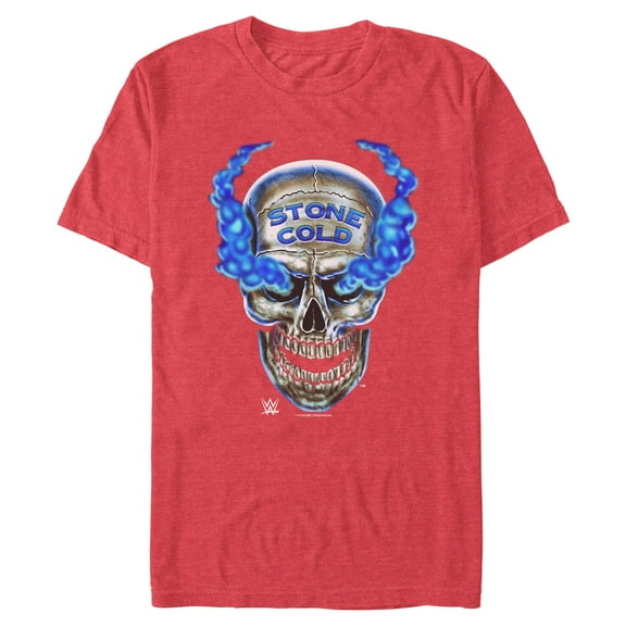 WWE Men's Stone Cold Smoke Skull Graphic T-Shirt,