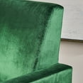 thumbnail image 3 of Noble House Remy Standard Velvet Push Back High Leg Recliner, Green, 3 of 8