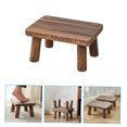 thumbnail image 4 of Minkissy Kitchen Step Stool Rectangle Wood Stool for Special Occasions 1Pcs, 4 of 8