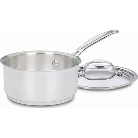 1 Quart Saucepan w/Cover, Chef's Classic Stainless Steel Cookware Collection, 719-14
