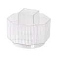 thumbnail image 2 of Caja de almacenamiento de cosméticos giratoria Zulema portaescobillas transparente, 2 of 8