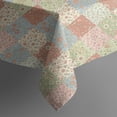 thumbnail image 5 of Pioneer Flower Floral Print Pattern Square Tablecloth, Waterproof Wipeable Spillproof Washable Table Cover for Home Kitchen Party and Daily Decor 60"x60", 5 of 6