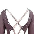 thumbnail image 5 of LIUHUO Figure Skating Dress Custom Made Stretchy Purple Spandex Breathable Ice Skating Dresses For Girls Women With Sequins Back Ties, 5 of 8