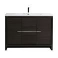 thumbnail image 2 of Alma Allier 48" Gloss White Free Standing Vanity With A Integrated Sink, 2 of 7