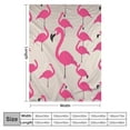 thumbnail image 4 of Nawypu  Pink Flamingos Bed Blanket Ultra Soft Throw Blanket All Season Warm Light Weight Cozy Plush Blankets for Home Bedroom Sofa Chair Travel,, 4 of 6