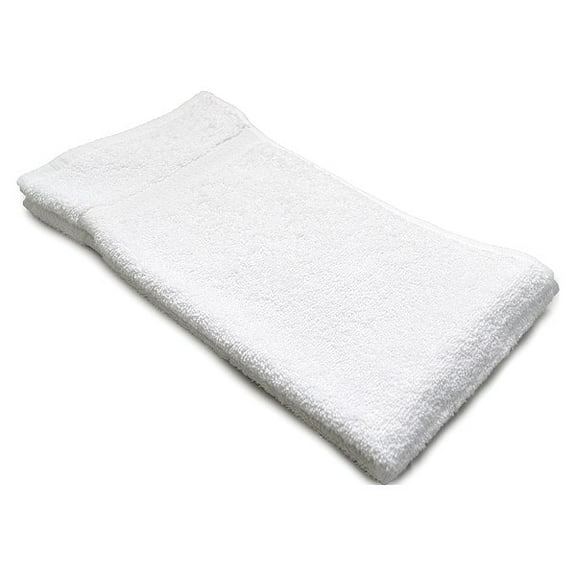 R & R Textile Hand Towel,30 in L,White X02320