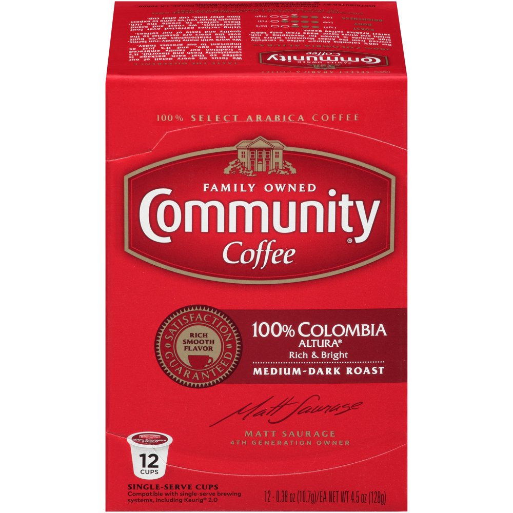 Community® Coffee 100 Colombia Altura® MediumDark Roast Coffee Single