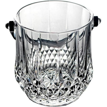 Ice Bucket Glass Crystal Ice Bucket 1L Beer Champagne Bucket with ...