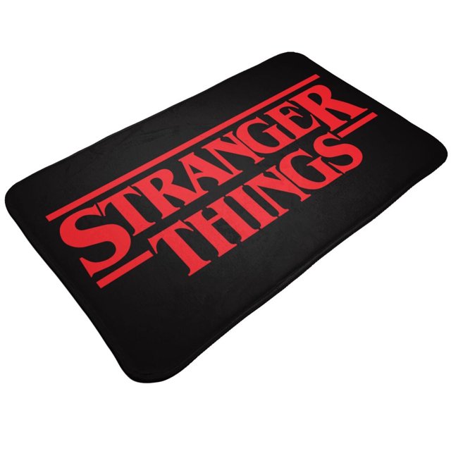 Felpudo de Stranger Things para decoración de interiores y exteriores, antideslizante, lavable, para puerta de entrada navideña, para baño, cocina, patio, decoración navideña del hogar, 20 x 31,5