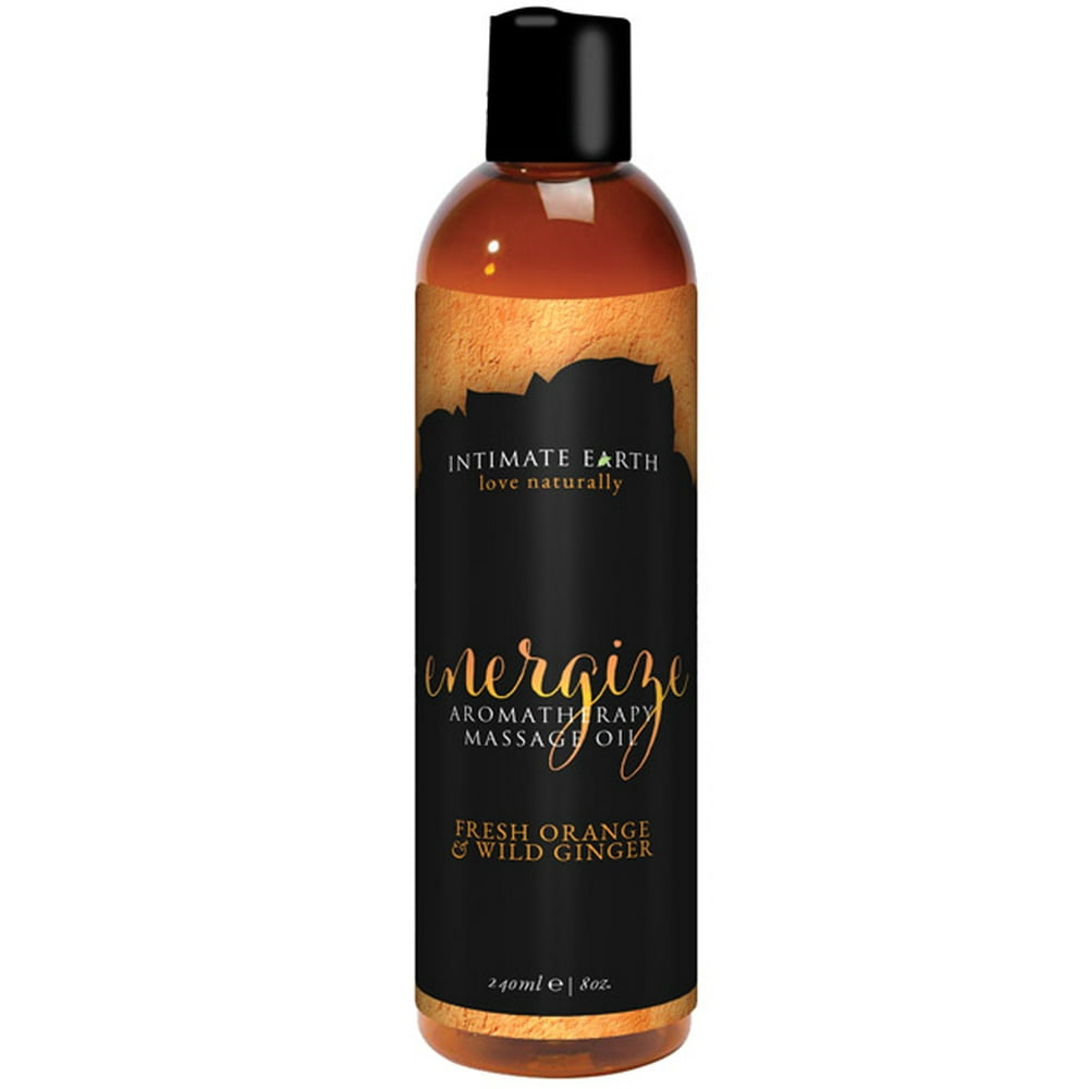 Intimate Earth Energize Massage Oil 240 ml Orange & Ginger Walmart