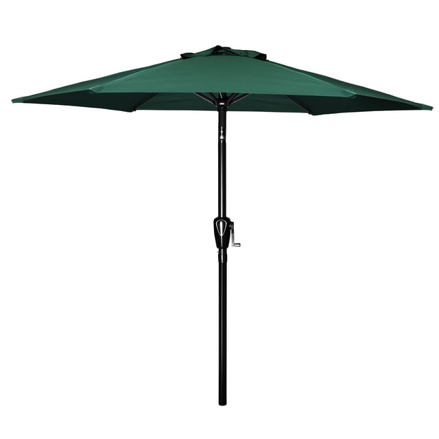 Sombrilla de patio Simple Deluxe de 2,3 m para exteriores, color verde