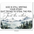 thumbnail image 4 of Inspirational Christian Mouse Pad,God is Still Writing Your Story,Christian Gifts for Women,Non-Slip Rubber Base Mousepads for Home Office Dorm Desk Decor,9x8 inches, 4 of 4