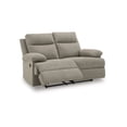 thumbnail image 2 of Signature Design by Ashley Yarrow Lane Beige Reclining Loveseat, 2 of 6
