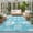 Aqua Blue, variant on Round Rugs 4Ft, Starfish Sage Green Coastal Round Area Rug Washable Indoor Throw Carpet, Summer Nautical Shell Beach Soft Non Slip Circle Rug for Kitchen Nursery Room Home Decor Aesthetic