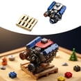 thumbnail image 6 of guohui 1:64 Repair Prop Decorative Collectible with Matching Tray Car Garage Model Accessory Toy for Micro Landscape Children Adults blue, 6 of 8