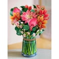 thumbnail image 3 of Paper Flower Bouquet 3D Popup Greeting Cards with Note Card & Envelope, Birthday Card, Anniversary Card, Get Well Gifts for Women, 12" Dahlia, 3 of 7