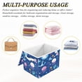 thumbnail image 6 of Yayeee Collapsible Cube Storage Bin with Lid Fabric Closet Decorative Basket with Handles, Light Pink Jellyfish, 6 of 7
