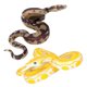 thumbnail image 1 of Tholdsy 2 piezas de juguetes de serpiente de simulación pitón dorado aterrador realista falso Reptiles de juguete regalo de Juguetes, 1 of 6