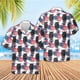 thumbnail image 4 of Camisa hawaiana con estampado 3D de la bandera estadounidense, blusa playera para hombre, camisas con solapa para trabajo, camisas cubanas, ropa para hombre, tops para hombre, 4 of 5