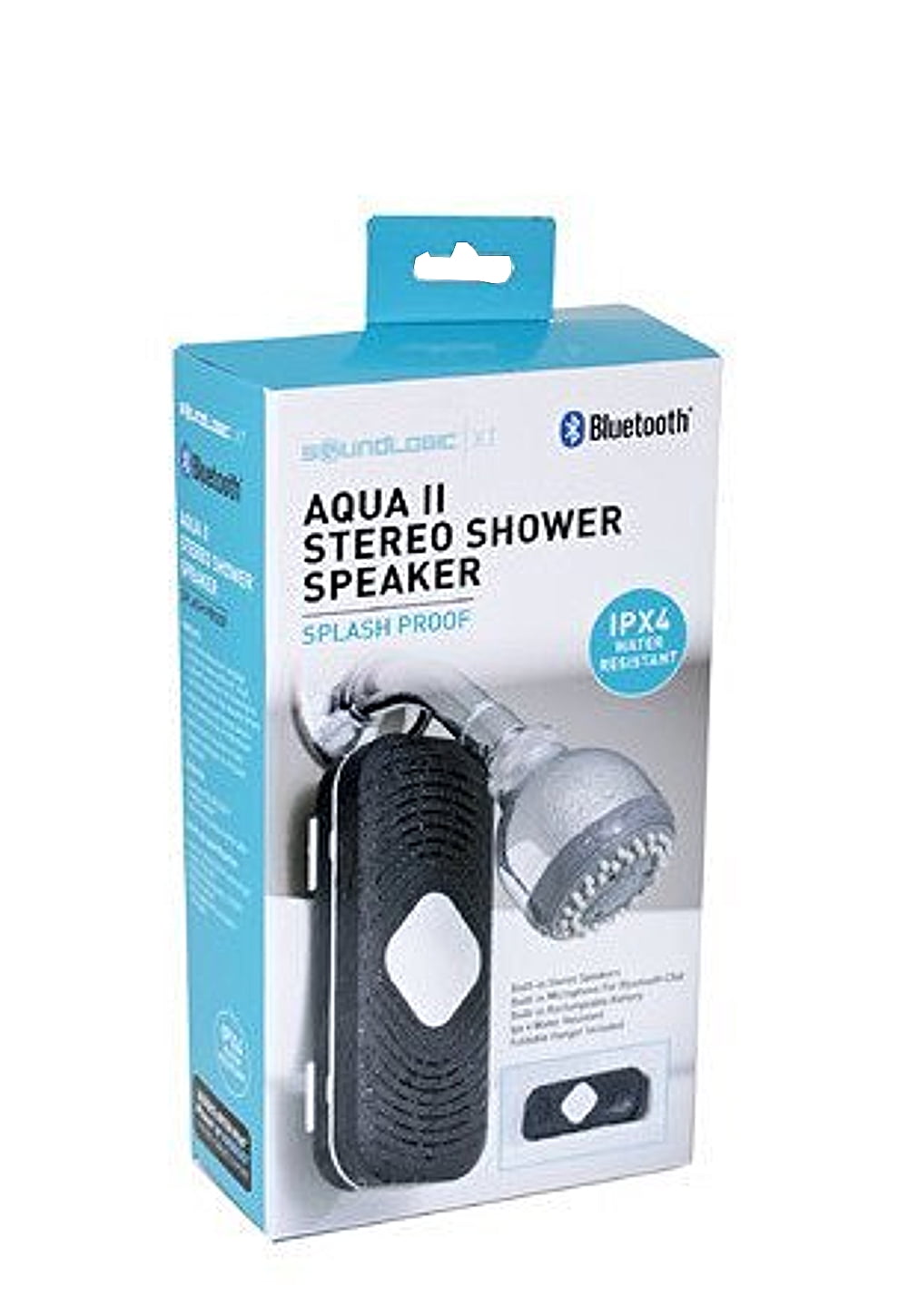 arm verslag doen van Wiegen Sound Logic Aqua II Water Resistant Stereo Shower Speaker - Walmart.com