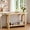 Rustic Oak, variant on BECHAEO 47-Inch Farmhouse Wood Console Tables with Solid Wood Veneer - 2'' Thickened Tabletop, 2-Tier Narrow Sofa Table Behind Couch Rectangle Entryway Table for Hallway Living Room, Rustic Oak