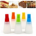 thumbnail image 2 of Silicone Oil Dispenser Bottle With Brush BBQ Cooking Kitchen Bar Tool K6W3, 2 of 9
