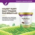 thumbnail image 4 of NaturVet – VitaPet Puppy Daily Vitamins for Dogs – Plus Breath Aid – Specifically Formulated to Provide Puppies with Essential Vitamins, Minerals, Amino Acids & Fatty Acids – 70ct Soft Chew, 4 of 10
