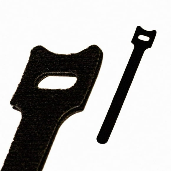 NavePoint Cordon de Câble Réutilisable à Crochet et Boucle de 6 Pouces Attaches de Fil 25 Pack Noir