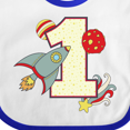 thumbnail image 4 of Inktastic 1st Birthday Outer Space Theme Boys or Girls Baby Bib, 4 of 4