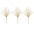 thumbnail image 1 of Juego de 3 púas de flores artificiales de Pascua de 17,7 pulgadas, tallos decorativos de plástico, color rosa y verde, para primavera, verano y vacaciones, para jarrones, centros de mesa,, 1 of 6