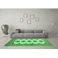 thumbnail image 3 of Ahgly Company Indoor Square Persian Emerald Green Traditional Area Rugs, 5' Square, 3 of 4