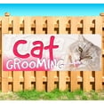 thumbnail image 1 of Cat Grooming 13 oz Vinyl Banner With Metal Grommets, 1 of 4