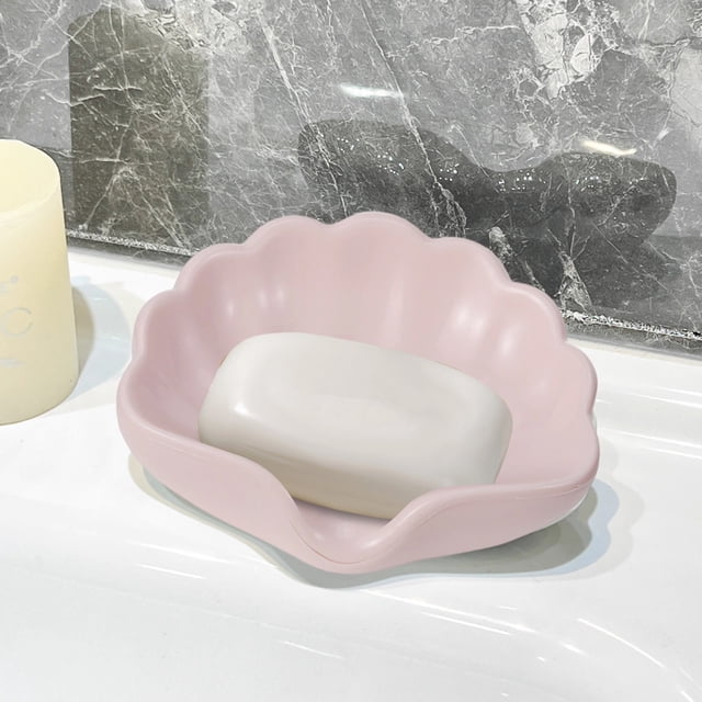 Weloille Drainage Soap Holder 1 Piece, Non-Slip Soap Saver Box, Waterproof Easy Clean Soap Container, Soap Dispenser for Bathroom Sink, Shower, Kitchen Countertop and Travel Use