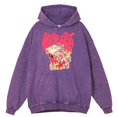 thumbnail image 5 of Sudadera con capucha para hombre, estilo retro, desgastado, con bonito conejo, ropa deportiva holgada, tops de algodón 100 % a la moda, sudadera holgada de gran tamaño, 5 of 5