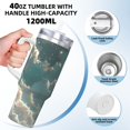 thumbnail image 3 of Uemuo Starry Sky Cloud Fox Print 40oz Ice Bully With Handle And Straw Stainless Steel Vacuum Insulated Cup And 2 In 1 Straw Lid Insulated Travel Tumbler, 3 of 8