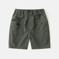 thumbnail image 2 of Kidagic Boys Summer Cargo Shorts | Casual Comfort Fit | Outdoor & Beach Wear | Solid Color Play,for Size 5-6 Years, 2 of 4