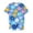 0-Blue&426, variant on Tiijoy Summer Girls Floral Outfits Short Sleeve Crew Neck T-Shirt Shorts Set, Sizes 9-10