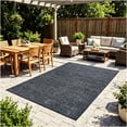 thumbnail image 4 of Koeckritz Rugs Tactic Gray Black Indoor/Outdoor Turf Patio Area Rug, 12' x 15', 4 of 4
