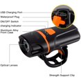 thumbnail image 3 of Bike Lights Super Bright Bike Front Light 1200 Lumen IPX6 Waterproof 6 Modes Cycling Light Flashlight Torch USB Rechargeable Tail Light(USB Cables Included), 3 of 7