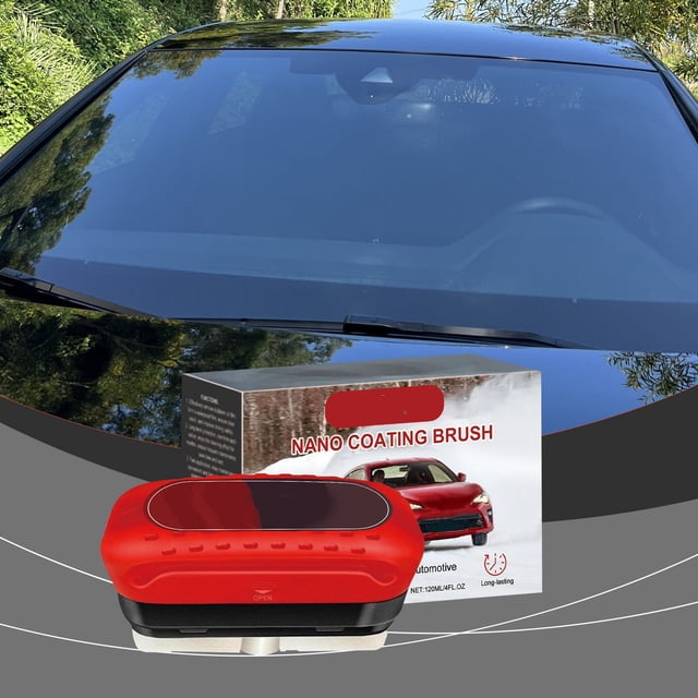 Dvkptbk Coating Brush Car Coating Brush for Cleaning Rainproof Water Temperature and Window Glass Car Cleaning Brush for Cleaning 120ml Car Care & Cleaning
