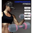 thumbnail image 2 of NiceC Adjustable Dumbbell, 11lb, 5-in-1 Weight Options, Non-Slip Neoprene, Pink Pair, for Home Gym, 2 of 8