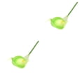 thumbnail image 4 of Monstrate 24 Piezas PU Flor Falsa Color Sólido Barra Flores Artificiales Rama Ornamento Fotografía Prop Verde Claro Verde claro 2piezas, 4 of 6